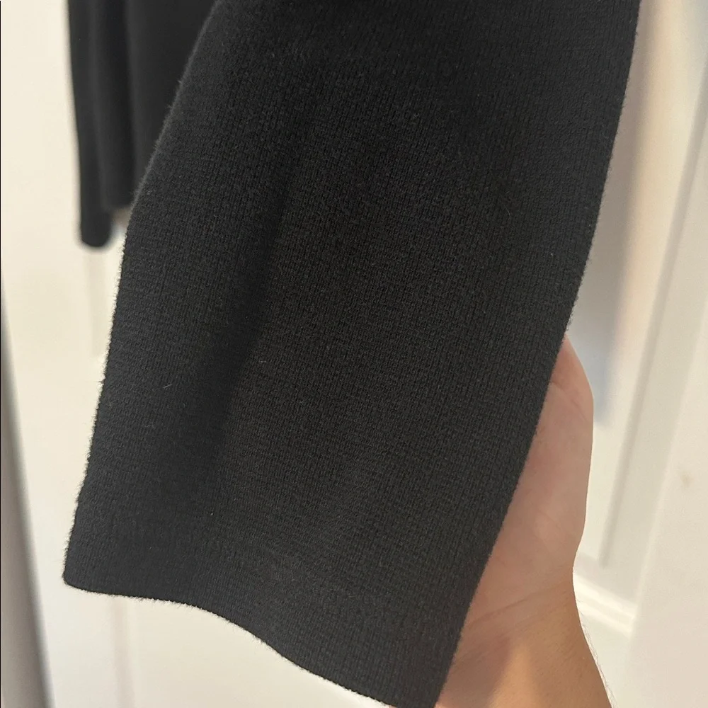 Banana Republic Black Long-Sleeve Henley Shirt - Size L